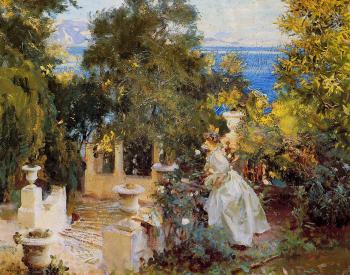 John Singer Sargent : A Garden in Corfu